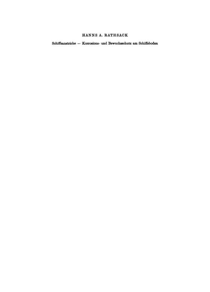 Schiffsanstriche – Korrosions- und Bewuchsschutz am Schiffsboden eBook