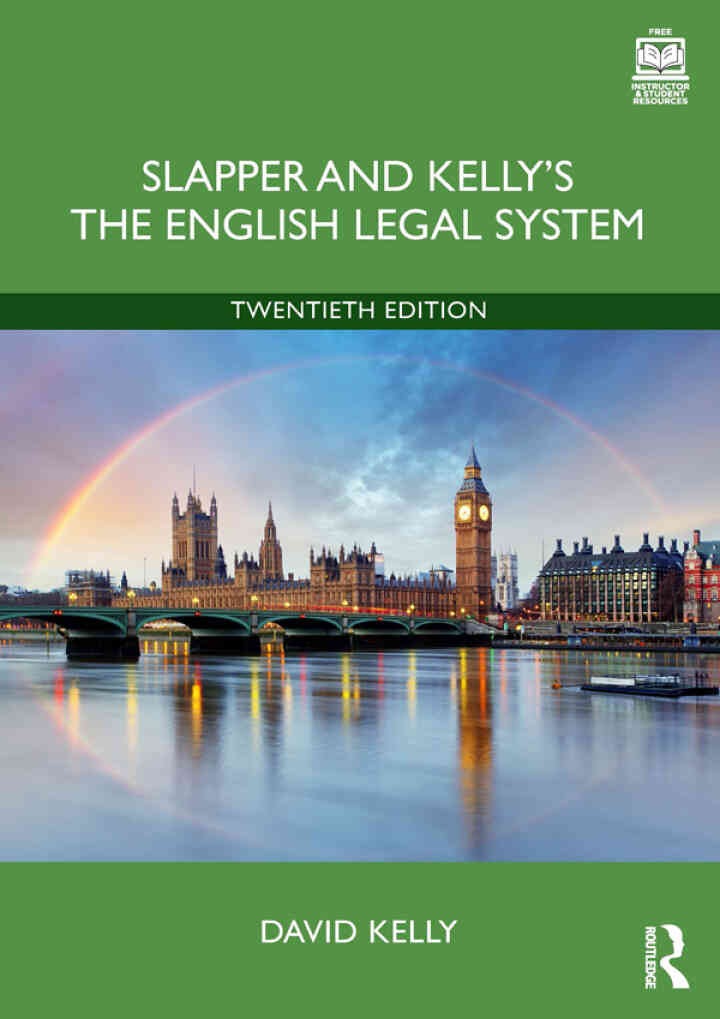 Slapper and Kelly's The English Legal System eBook