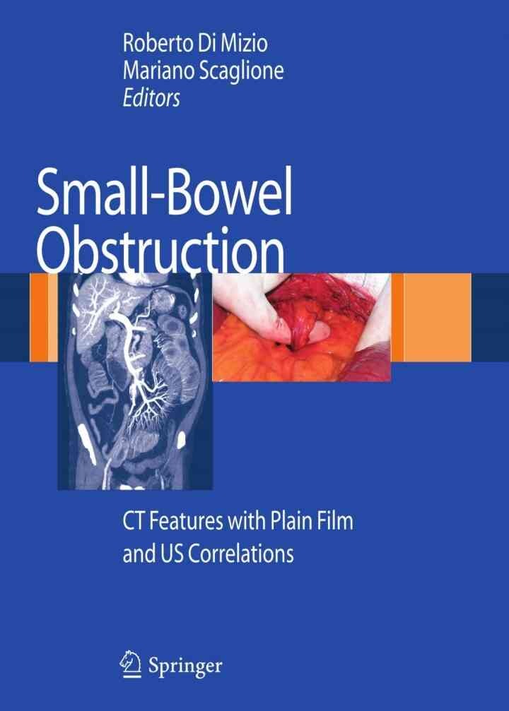 Small-Bowel Obstruction: CT Features with Plain Film and US correlations eBook