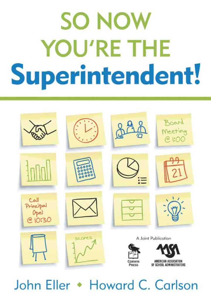 So Now You’re the Superintendent!, 1st Edition eBook