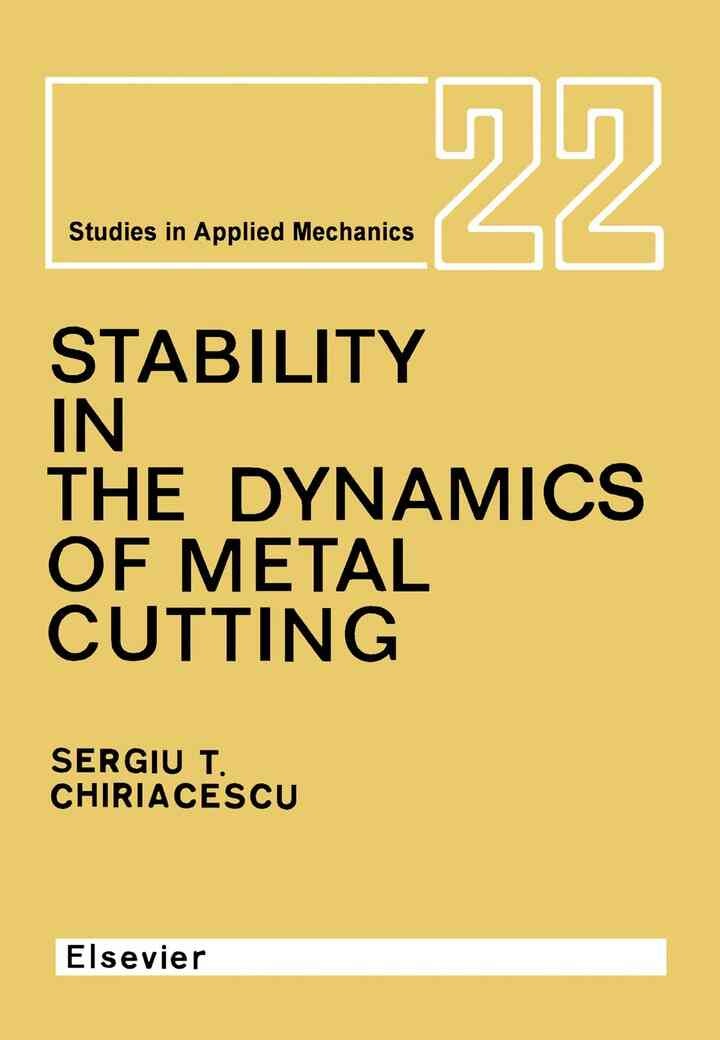 Stability in the Dynamics of Metal Cutting eBook