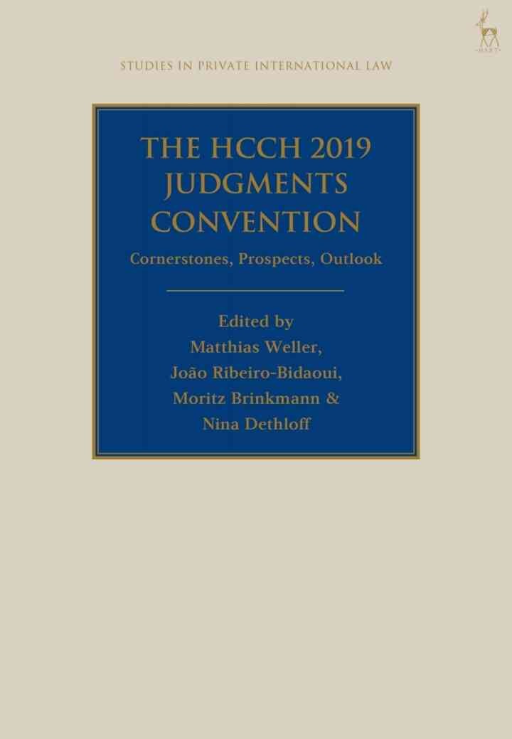 The HCCH 2019 Judgments Convention: Cornerstones, Prospects, Outlook eBook