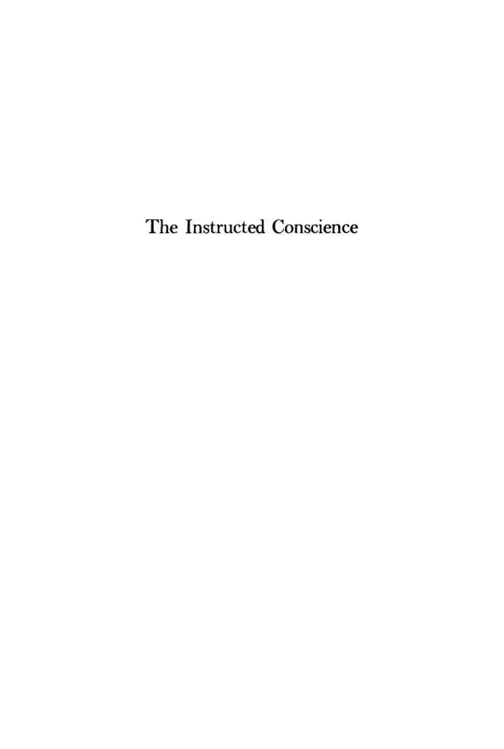 The Instructed Conscience: The Shaping of the American National Ethic eBook