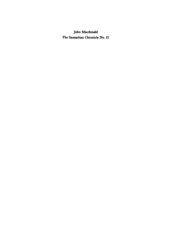 The Samaritan Chronicle No. II (or: Sepher Ha-Yamim): From Joshua to Nebuchadnezzar, 1st Edition eBook