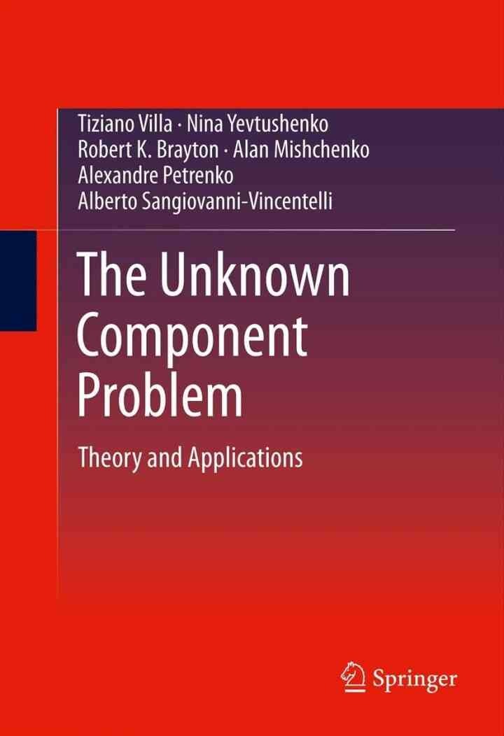 The Unknown Component Problem: Theory and Applications eBook