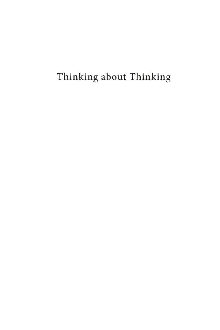 Thinking about Thinking: Mind and Meaning in the Era of Techno-Nihilism eBook