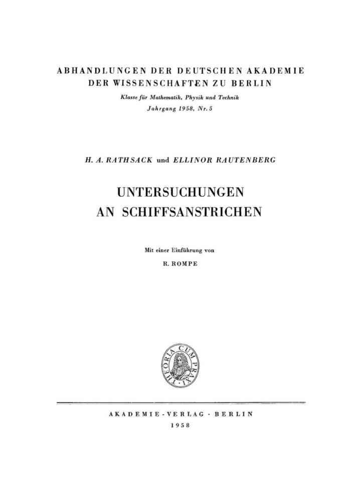 Untersuchungen an Schiffsanstrichen eBook