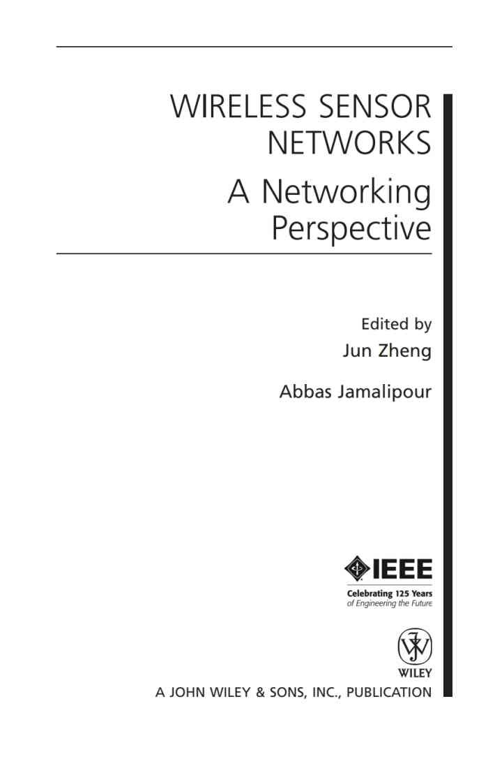 Wireless Sensor Networks: A Networking Perspective, 1st Edition eBook