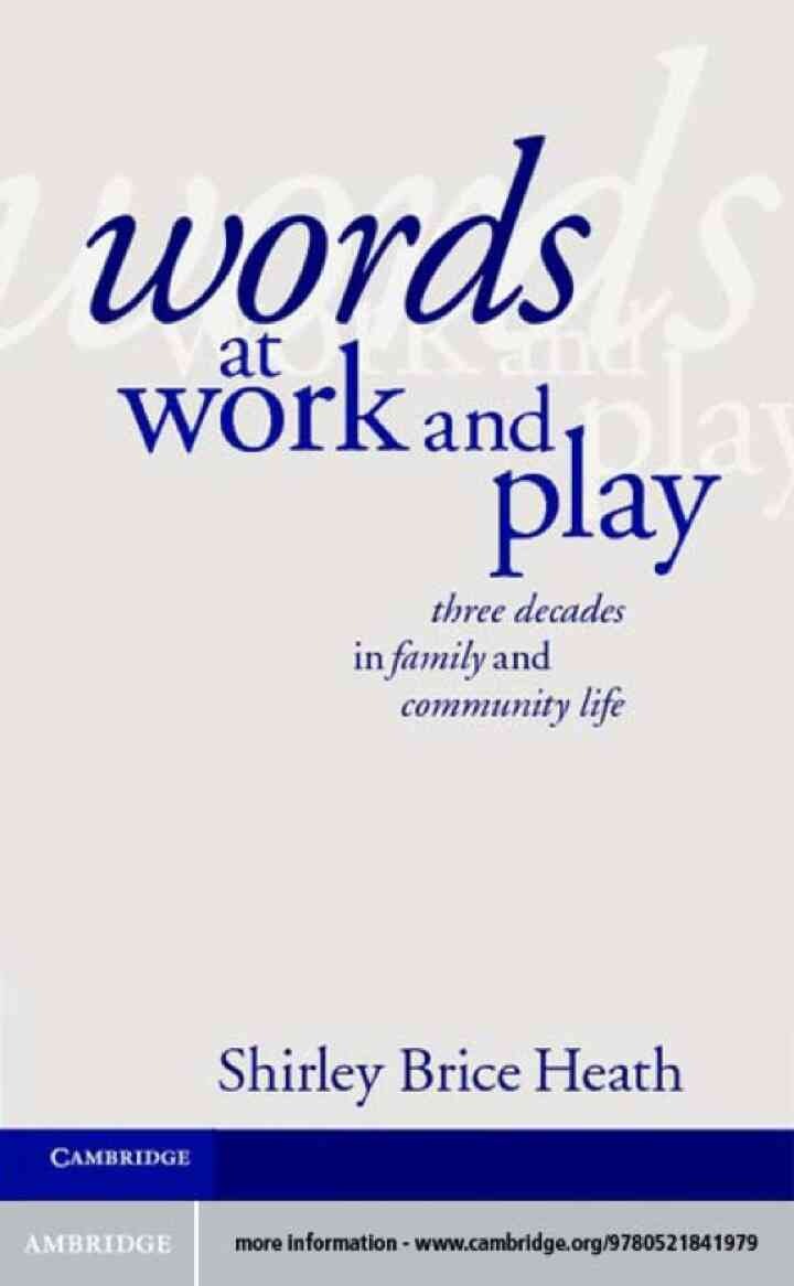 Words at Work and Play: Three Decades in Family and Community Life eBook