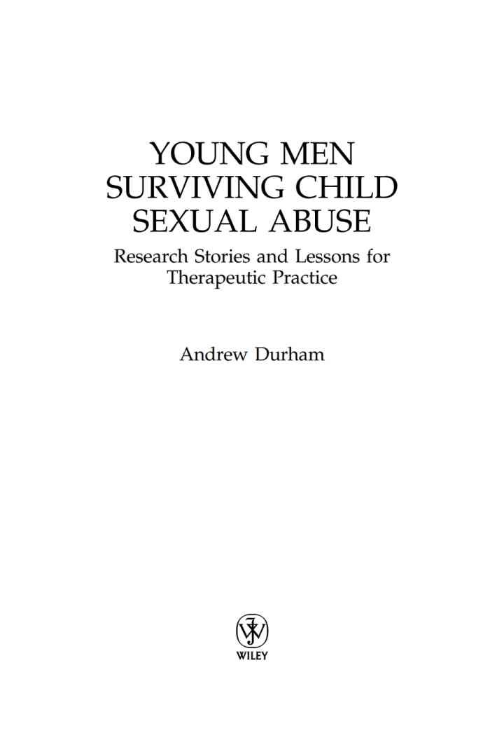 Young Men Surviving Child Sexual Abuse: Research Stories and Lessons for Therapeutic Practice, 1st Edition eBook