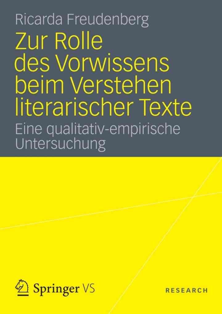 Zur Rolle des Vorwissens beim Verstehen literarischer Texte: Eine qualitativ-empirische Untersuchung eBook